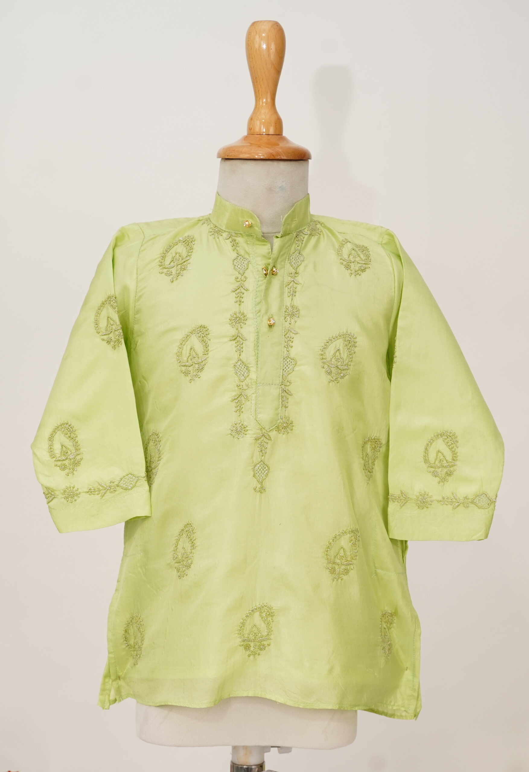 gulbagh green silk kurta gulbagh green silk kurta