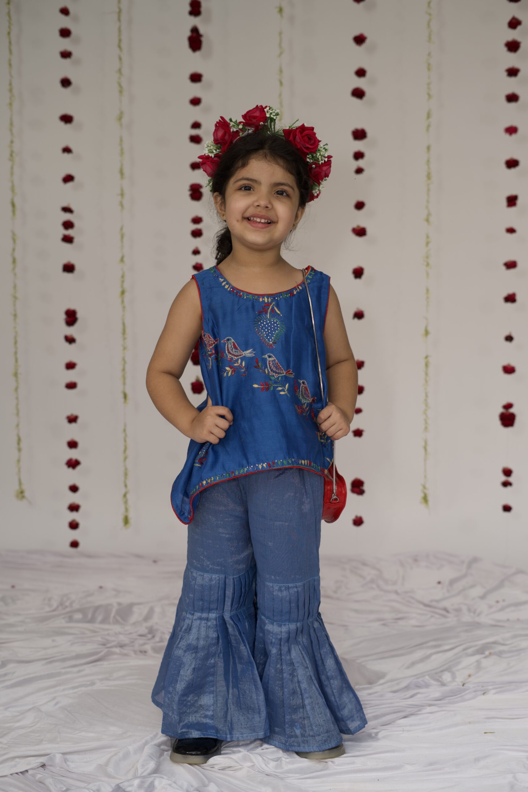 royal chikankari bird embroidered sharara set royal chikankari bird embroidered sharara set