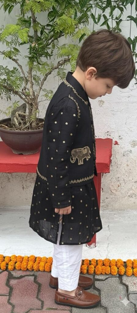 Boys elephant parade jacket set