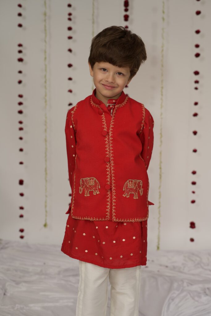 Boys elephant parade jacket set