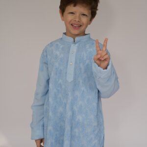 Boys neel jaal jharokha kurta