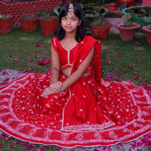 lotus bloom chanderi lehenga