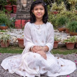 Girls the noor chikankari lehenga