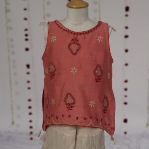 Girls scalloped sharara set