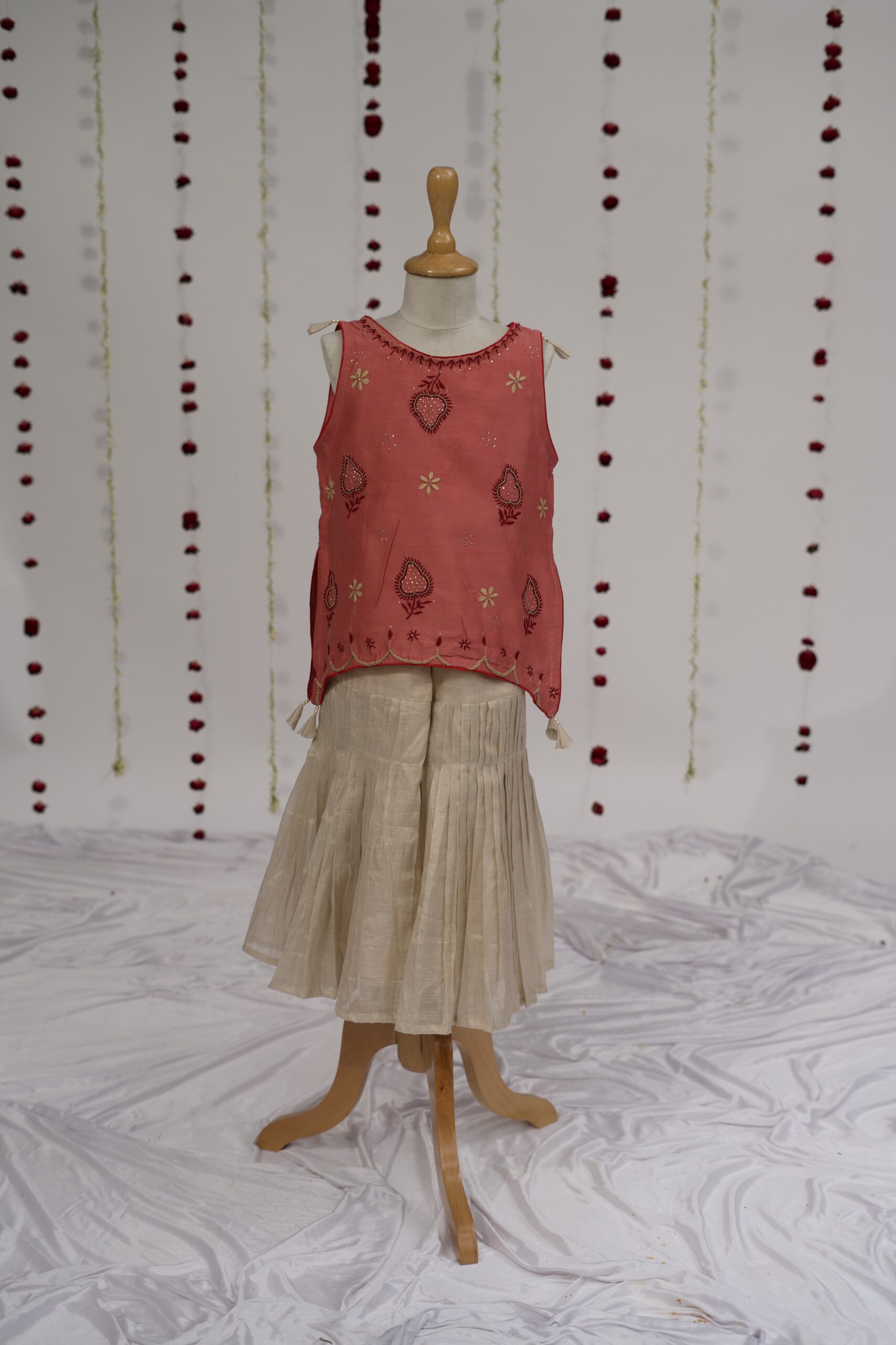 scalloped sharara set scalloped sharara set