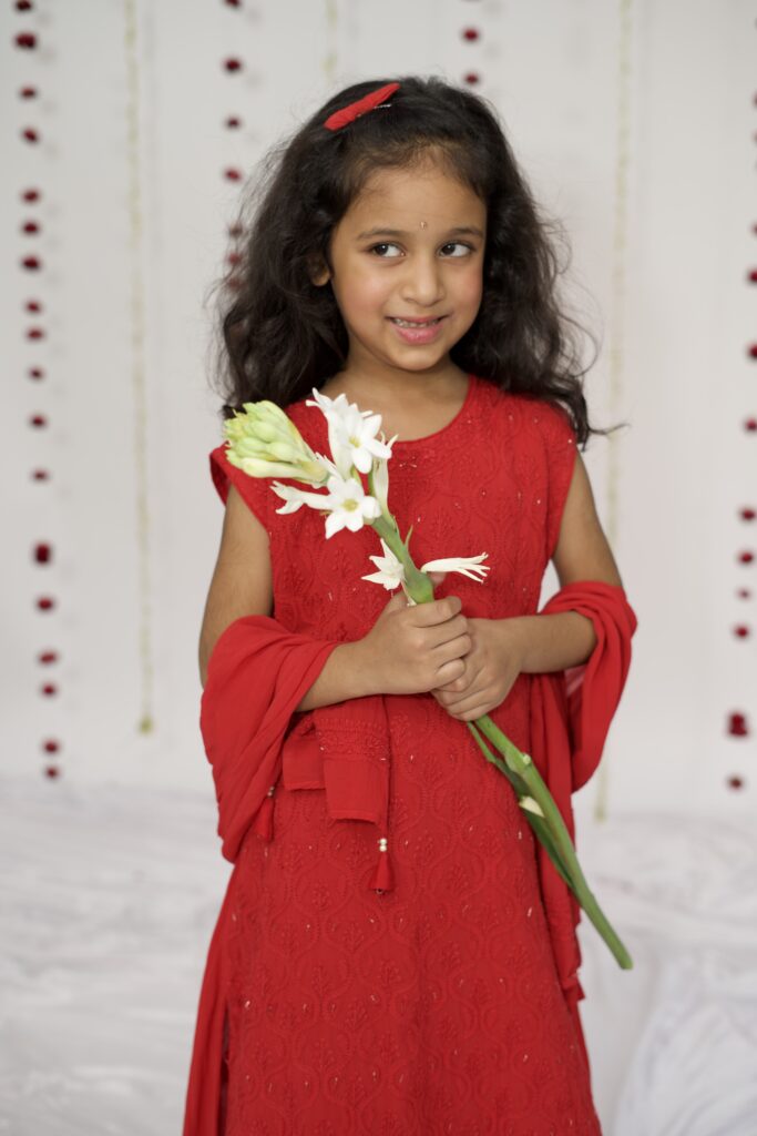 full embroidered chikan kurta sharara set