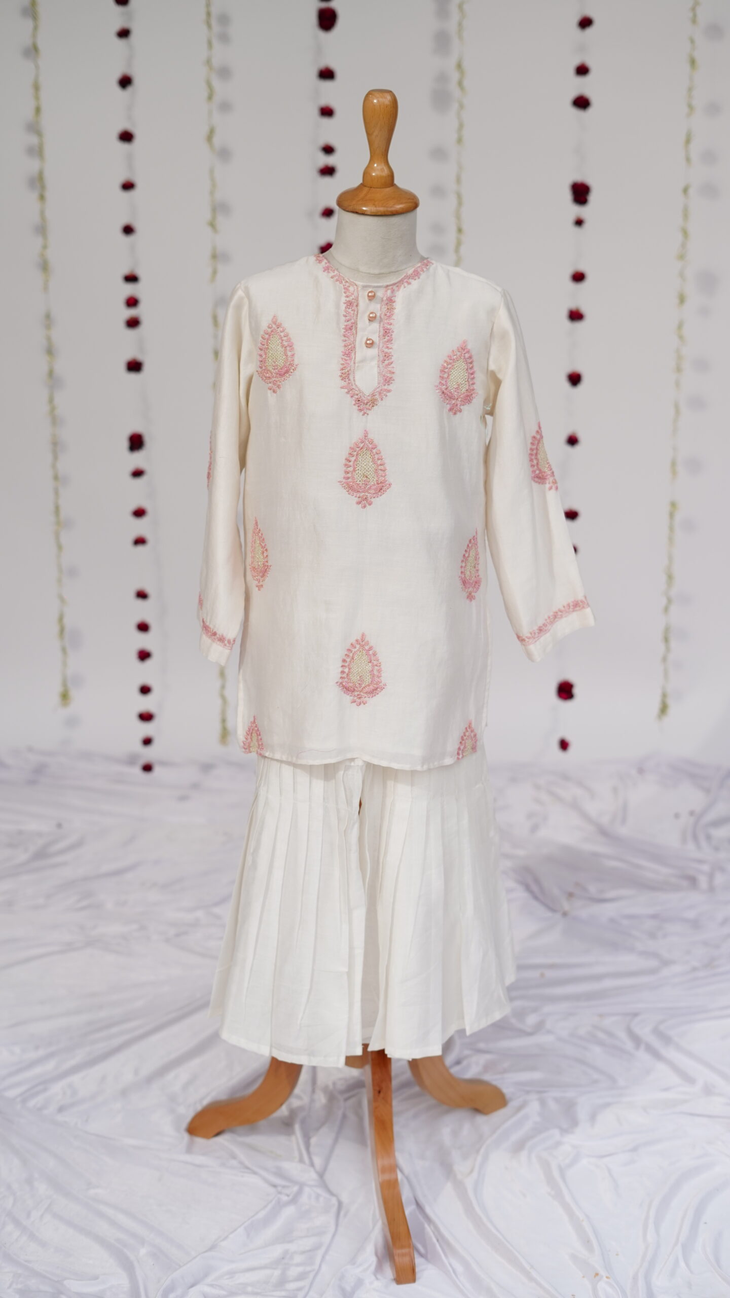 golden whispers chanderi sharara set golden whispers chanderi sharara set