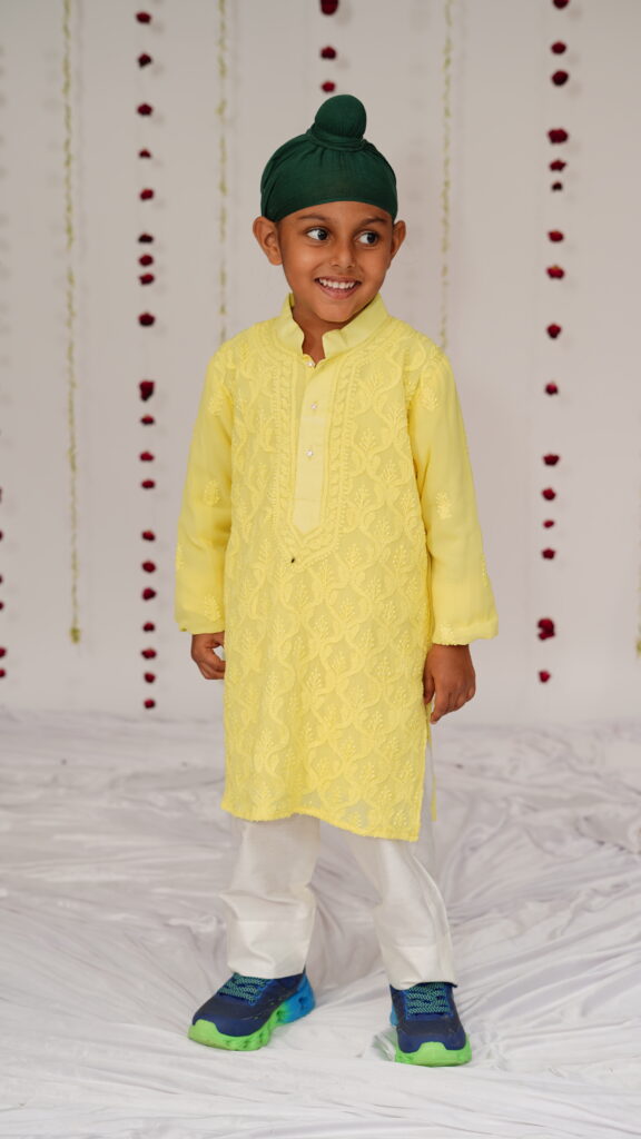 Boys jaal jharokha kurta