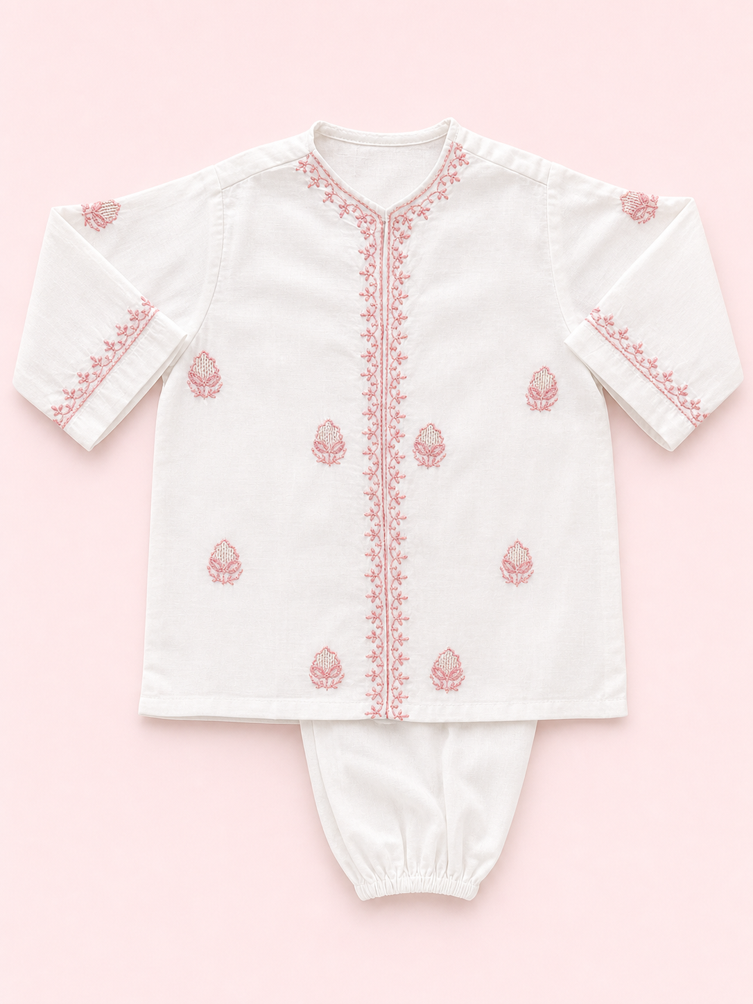 noor boota chanderi set cream noor boota chanderi set cream